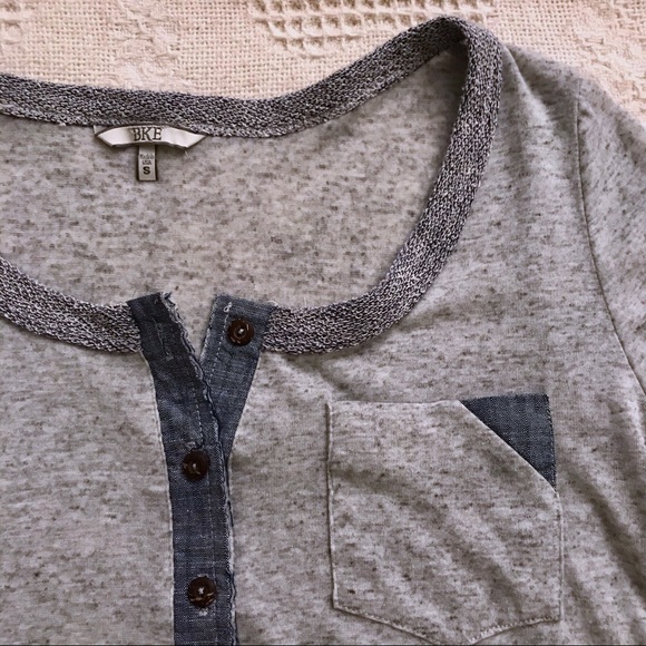 BKE Long Sleeve Henley Top from The Buckle Small - Picture 2 of 5